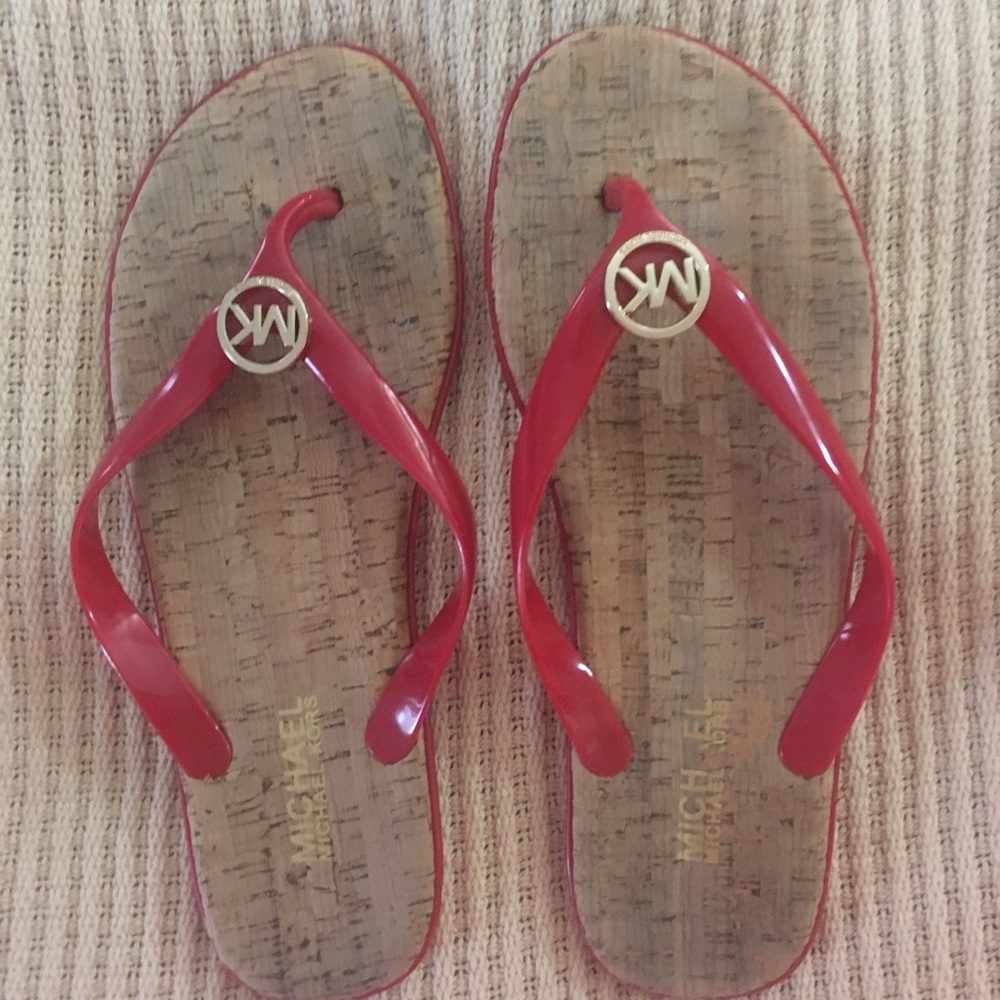 Red Michael Kors sandals